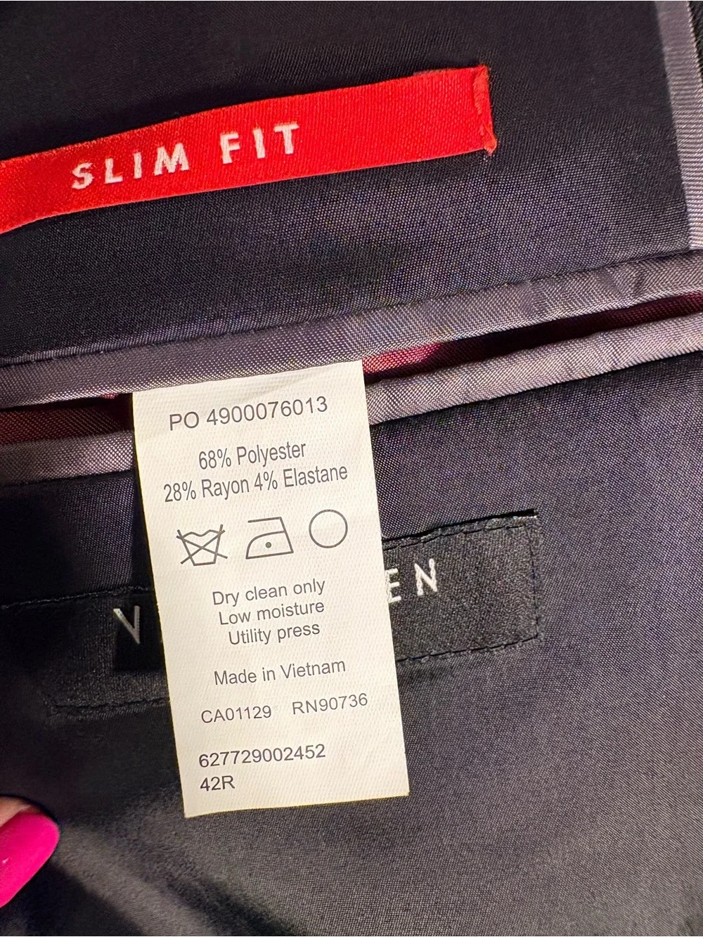 Van Heusen Black Single-Breasted Men's Blazer